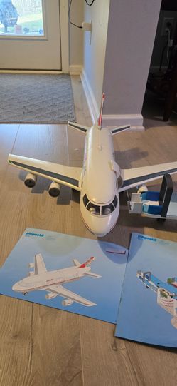 Playmobil Airplane,  Airport, and luggage sets