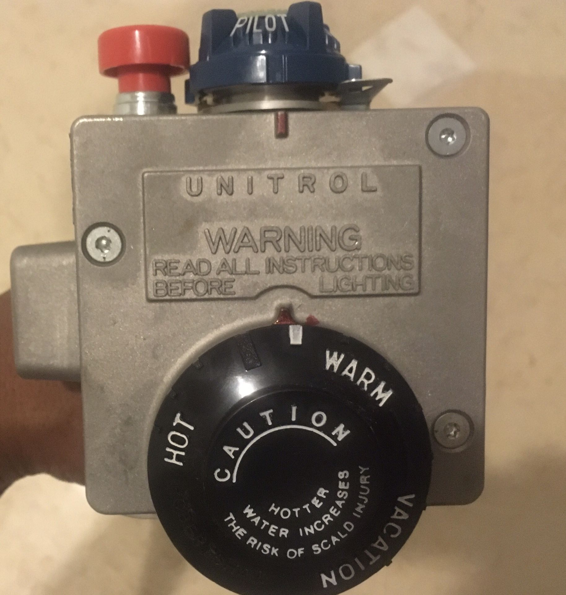 Robert Shaw Gas Water Heater Control Valve (thermostat)