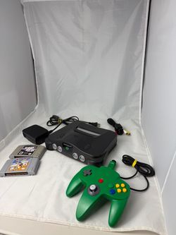 Nintendo 64 N64 Console System Controller Cables Game Bundle All Tested Cleaned