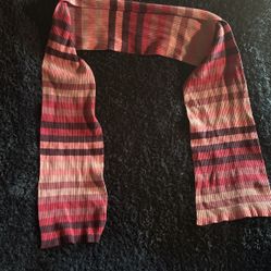 Pink Multi Color Bouncy Material Scarf 