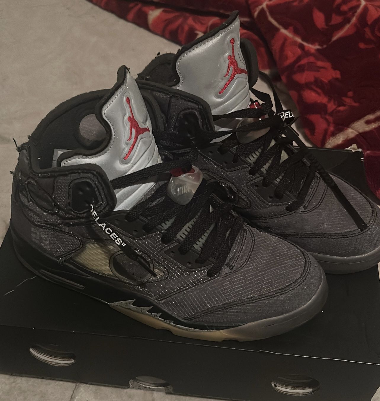 Jordan 5 Off White Muslin Size 10.5