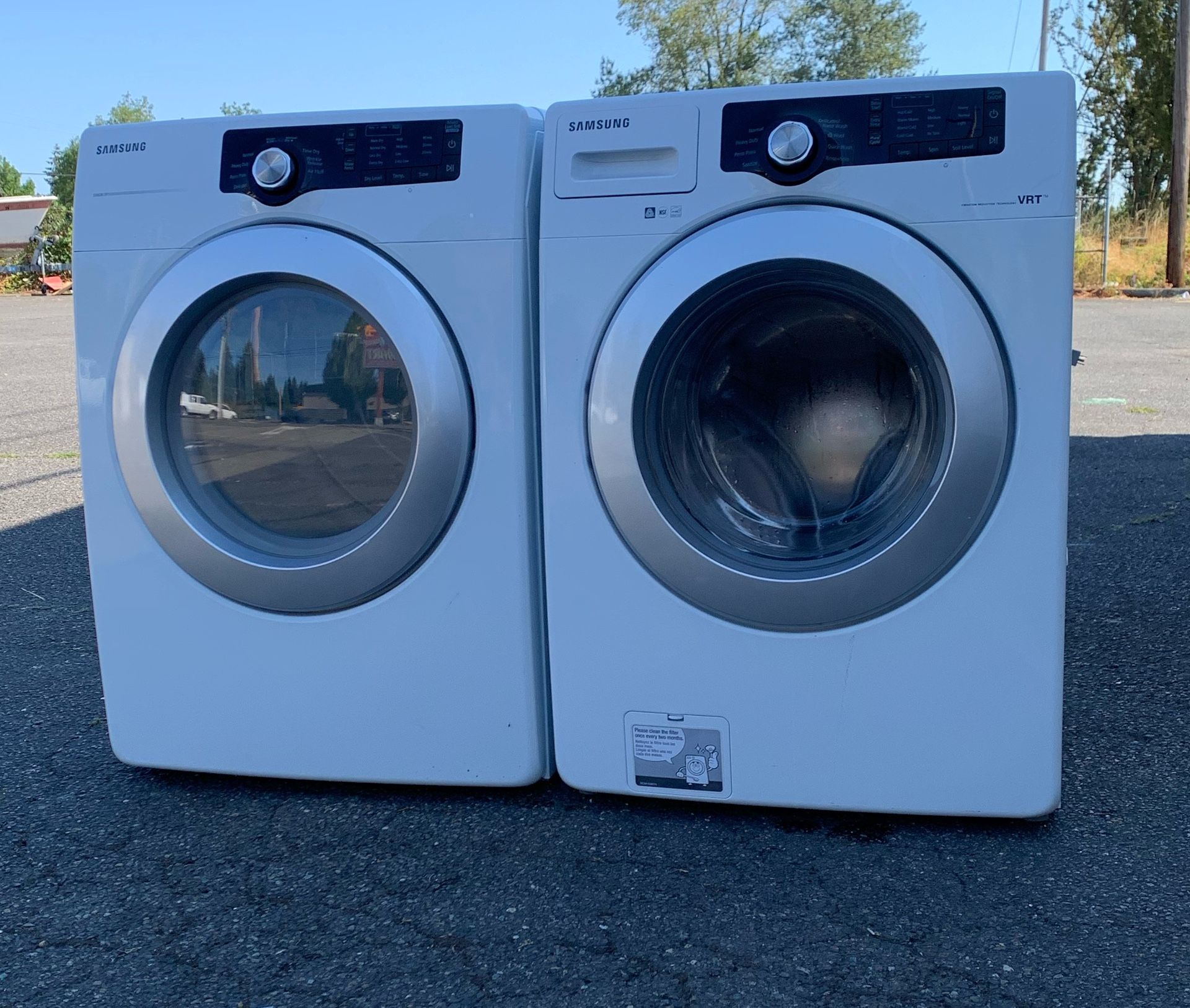 Samsung Washer And Dryer (electric Dryer ), Both Working Perfect With No Issues ,barely Used ,30 Day’s Warranty, Thanks.