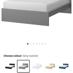 IKEA Grey Malm Bed Frame 
