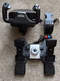 Logitech G-Pro Flight Yoke with Rudder Pedals