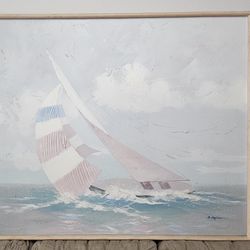 Vintage Art Liquidation - 2 Huge Framed Canvases for $25