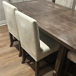 6 Chairs Dining Table 