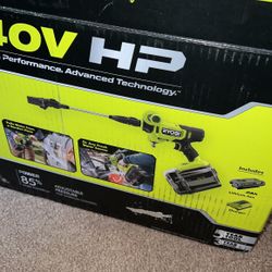 Ryobi 40v HP 600 psi EZclean 1 Battery And Charger Like New 