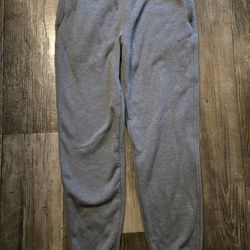 New official japanese UNIQLO Black HEATTECH Pile-Lined Sweatpants Jogger Drawstring Pocket Men's Medium size sweat pants