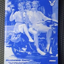 VINTAGE 2004 AMCA Antique Motorcycle Club Membership Roster