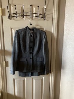 Set De Saco Y Falda CALVIN KLEIN, Color Negro Y Gris - Size 6