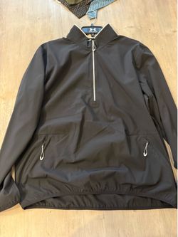 Under Armour Jacket Mens large Black 1/2 Zip Storm Windstrike Golf Windbreaker