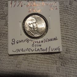 🇺🇸" T. Jefferson 5¢(SEMIQUINCENTENNIAL Coin.) Wt:5.02(Dual Date="D")