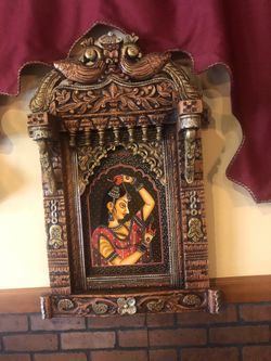 Wood carving painting Zaroka