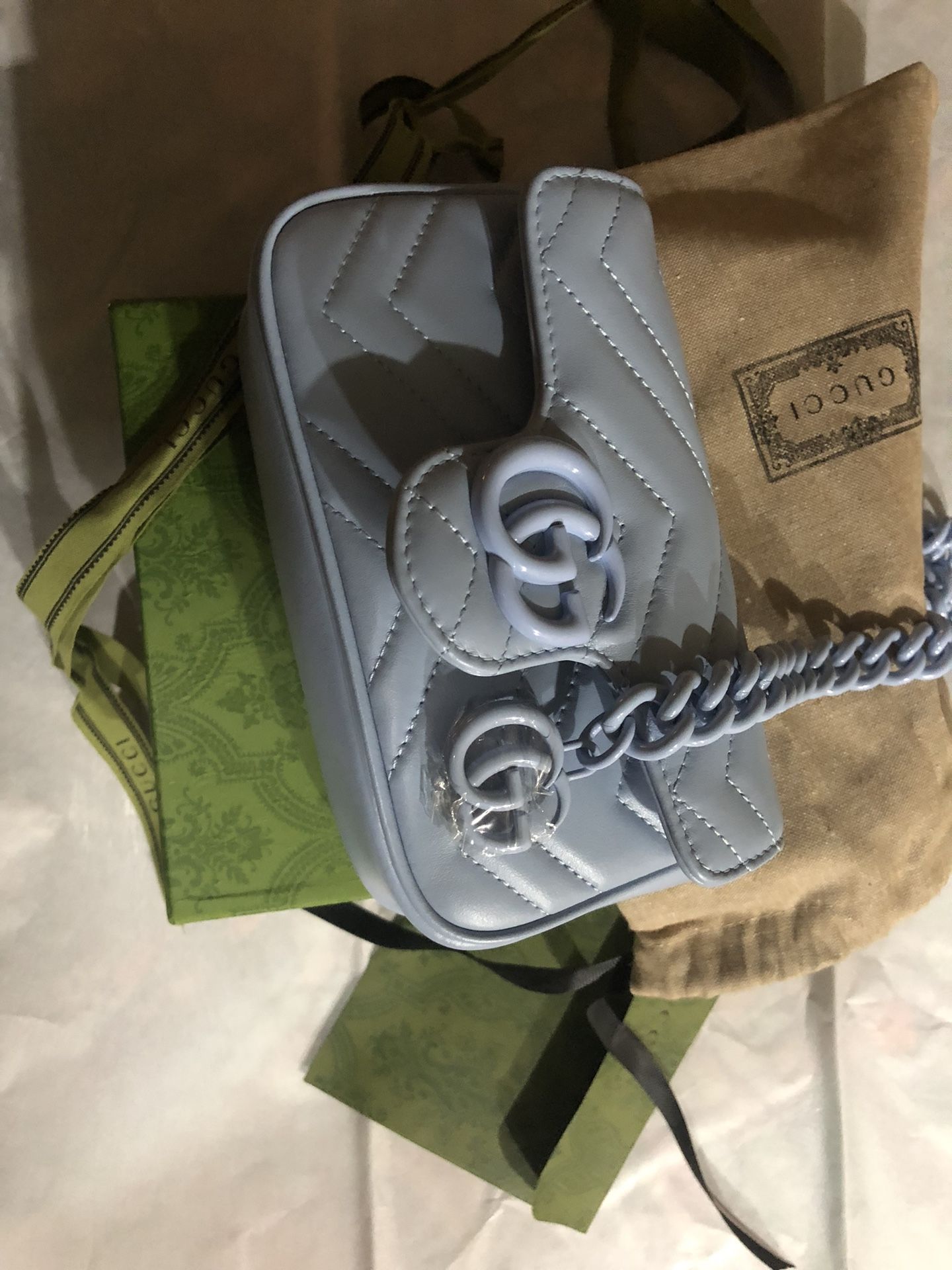 Gucci Marmont 2.0 Mini Blue NWOT