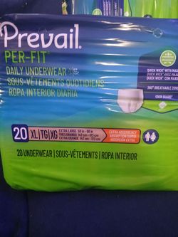 Prevail Per-Fit Daily Underwear XL 20-Count
