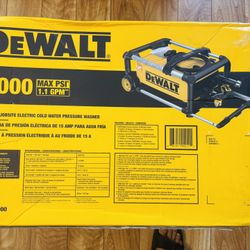 DEWALT DWPW3000 3000 Max PSI 1.1 GPM 15-Amp Brushless Electric Cold Water Pressure Washer Model # DWPW3000 Brand New 3 Yrs Warranty 