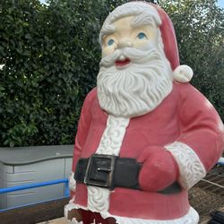 Rare Vintage Blow Mold Santa – Needs Restoration!!