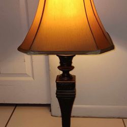 VINTAGE "Grandmother's house" heavy lamp with shade and bulb $15 FIRM