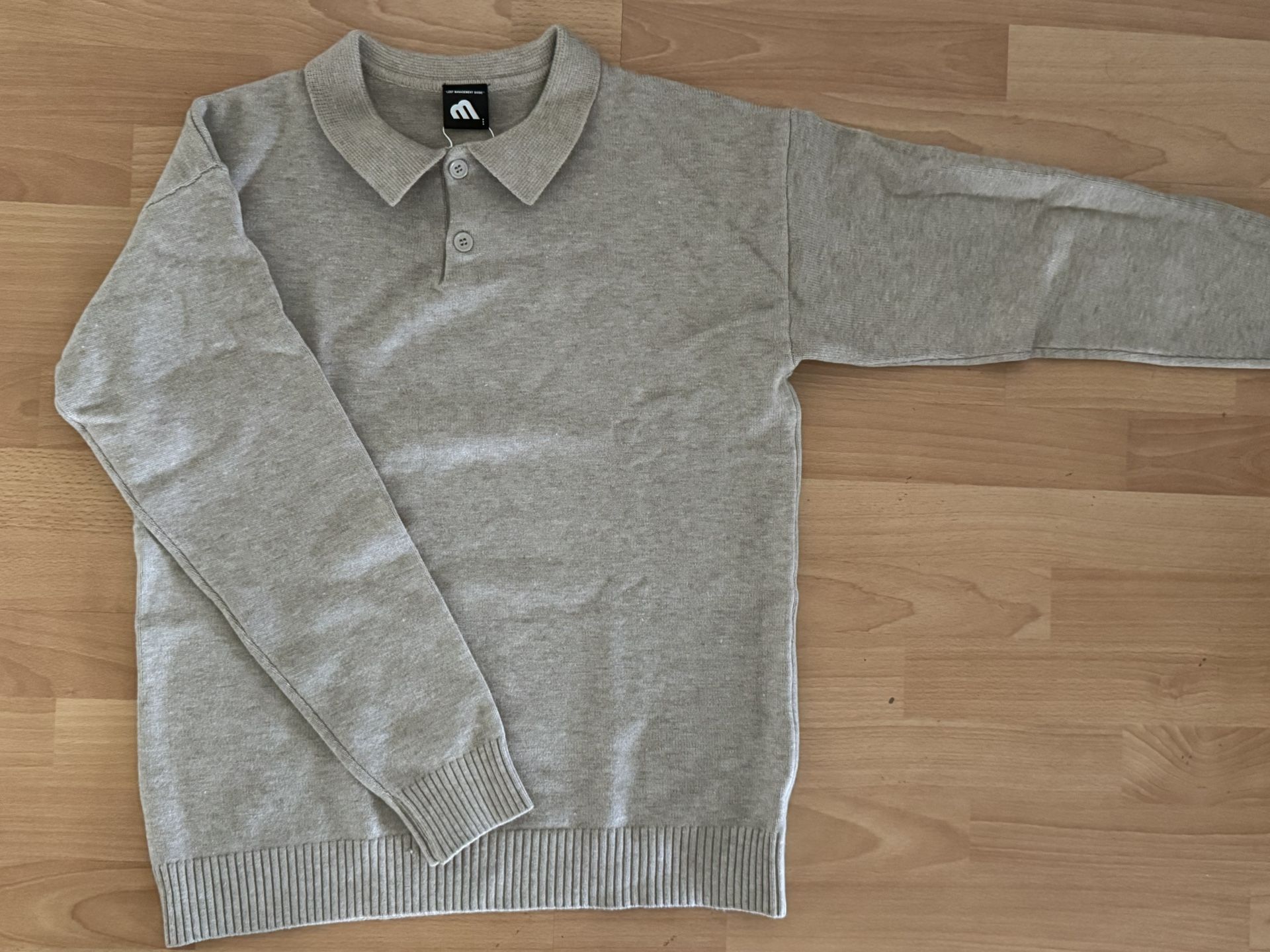 Long-sleeve Polo Sweater