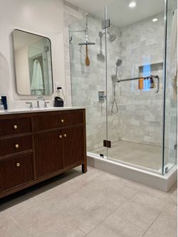 Edward Martin Adeline 12×24 porcelain tile in taupe
