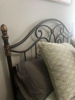 Full size bed with headboard