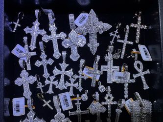925 Silver Moissanite Pendants