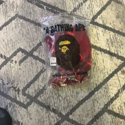 Red Camo Bape Hoodie