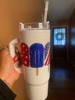 🇺🇸 ICE CREAM BLING TUMBLER