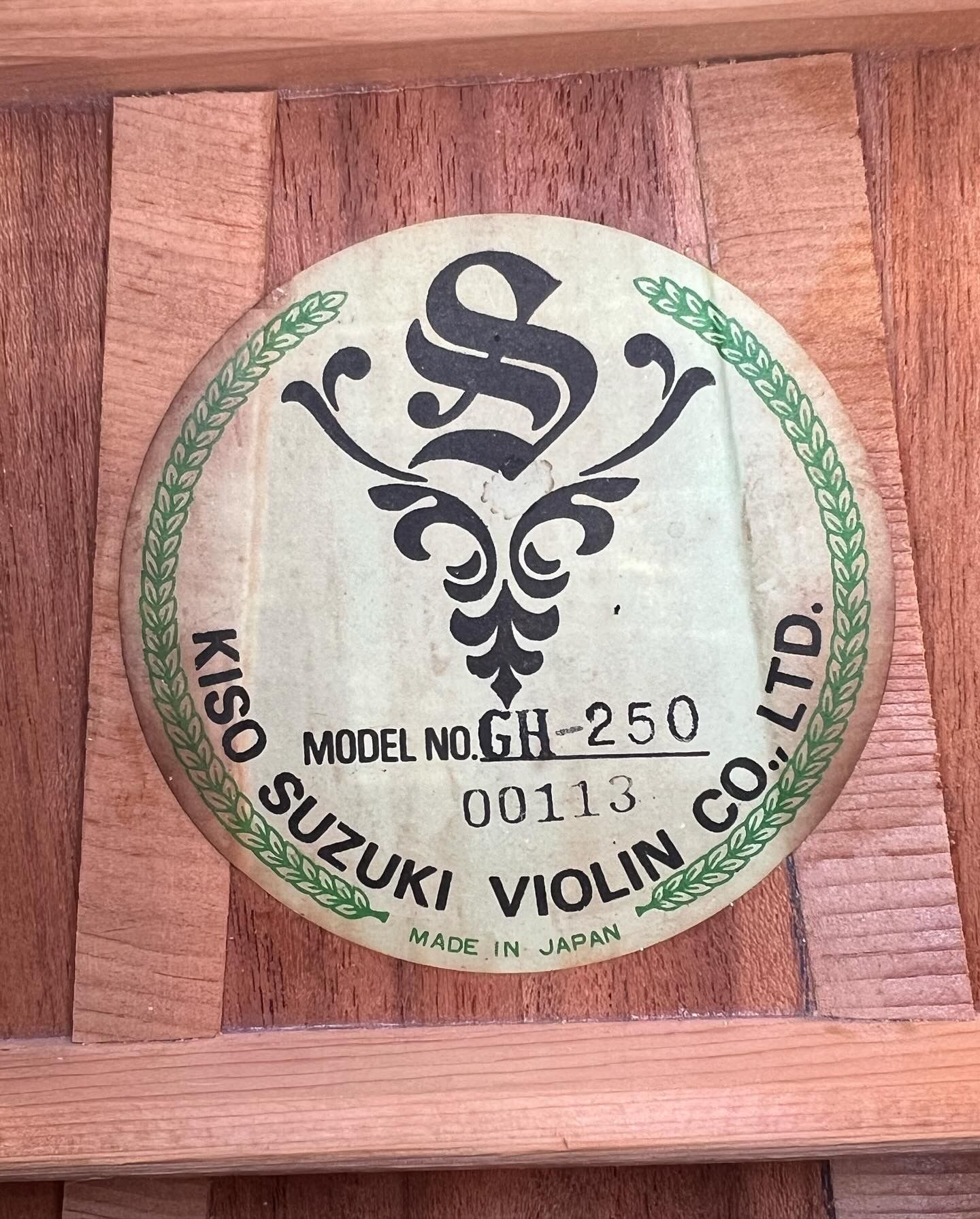 1980 Kiso Suzuki GH-250 Dreadnought Guitar Made in Japan for Sale