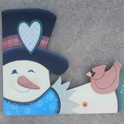 Snowman  Window Decoration  (Wood)