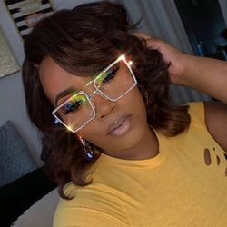 Oversized Rhinestone Frames