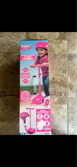 Halo Jr 3-Wheel Scooter & Helmet Combo