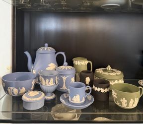 Vintage Wedgwood Jasperware Collection (Blue, Green & Basalt)