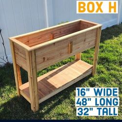 Handmade Wood Planters 