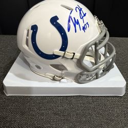 T.Y. Hilton Signed Indianapolis Colts Mini Helmet 