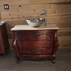 Gorgeous 37” vessel vanity