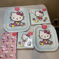 Hello Kitty Plates & Napkins 