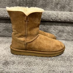 Suede And Shearling Winter Boots 