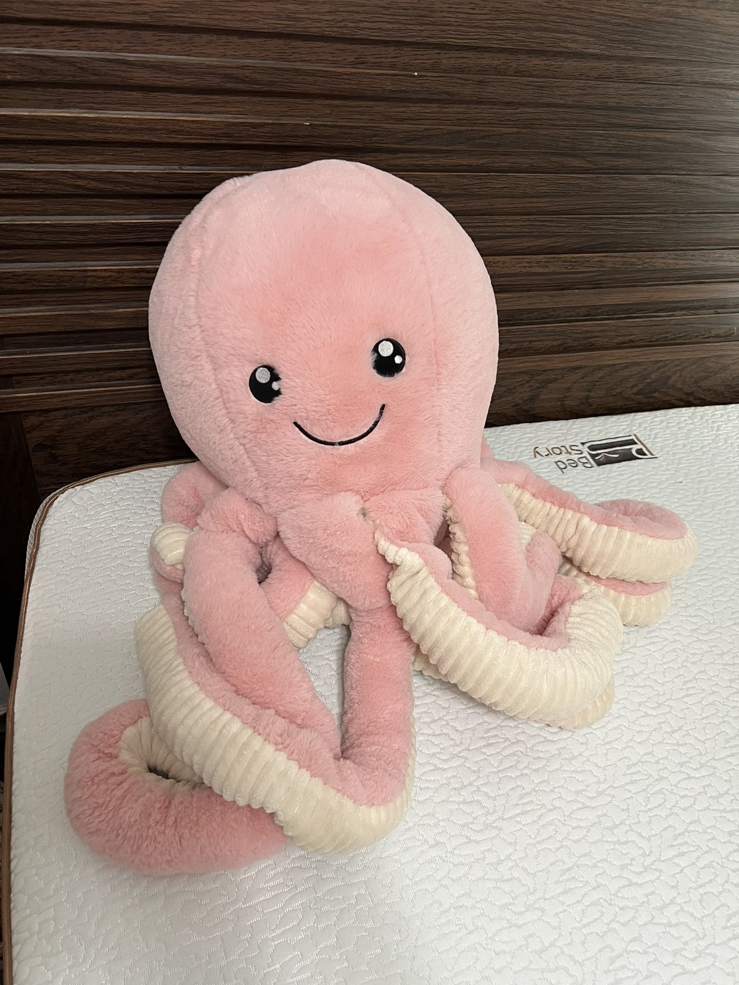 Big Octopus Plushie Stuffed Animal Pink