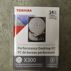 Toshiba X300 14TB Performance & Gaming 3.5-Inch Internal Hard Drive 