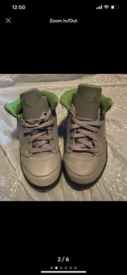 Jordan 5 Green Bean Toddler Shoes Size 9c