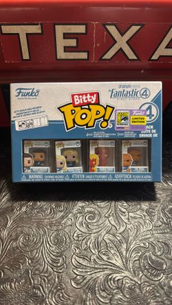 funko bitty pop  fantástic 4. ( SDCC 2025 )