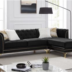 Zia Black Sectional 