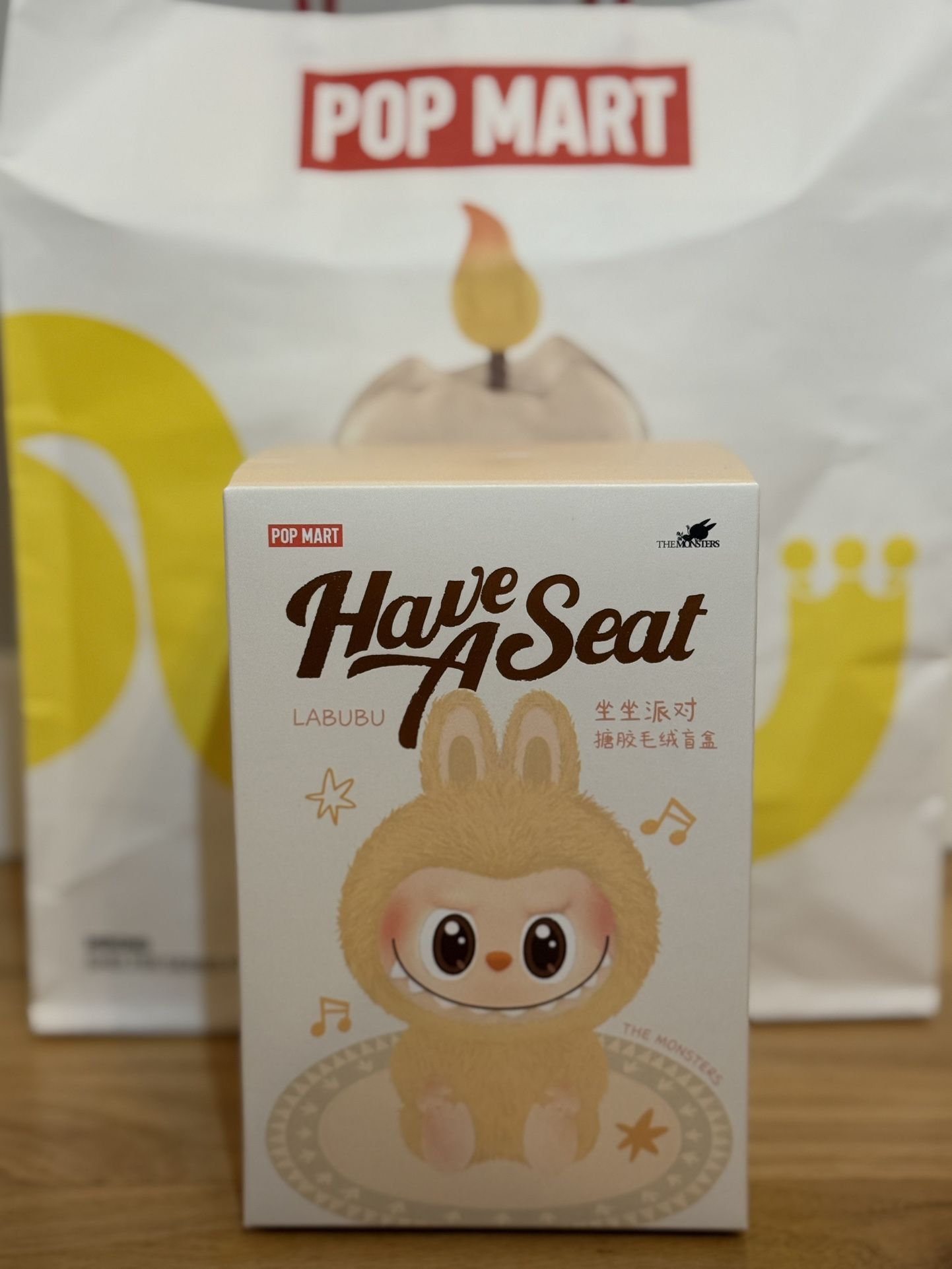Pop Mart Labubu The Monsters Have a Seat BABA Vinyl Plush New In Nox