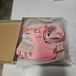 Pure Comfort Harness - Dog Harness and Leash Set, Vest Dog Harness, Extra Padded - Adjustable Soft Chest Harness, Recycled Mesh and Fabric - 