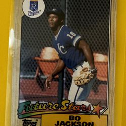 Bo Jackson 1987 Topps Baseball Card