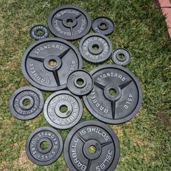 245 Lb Olympic Weight Set 