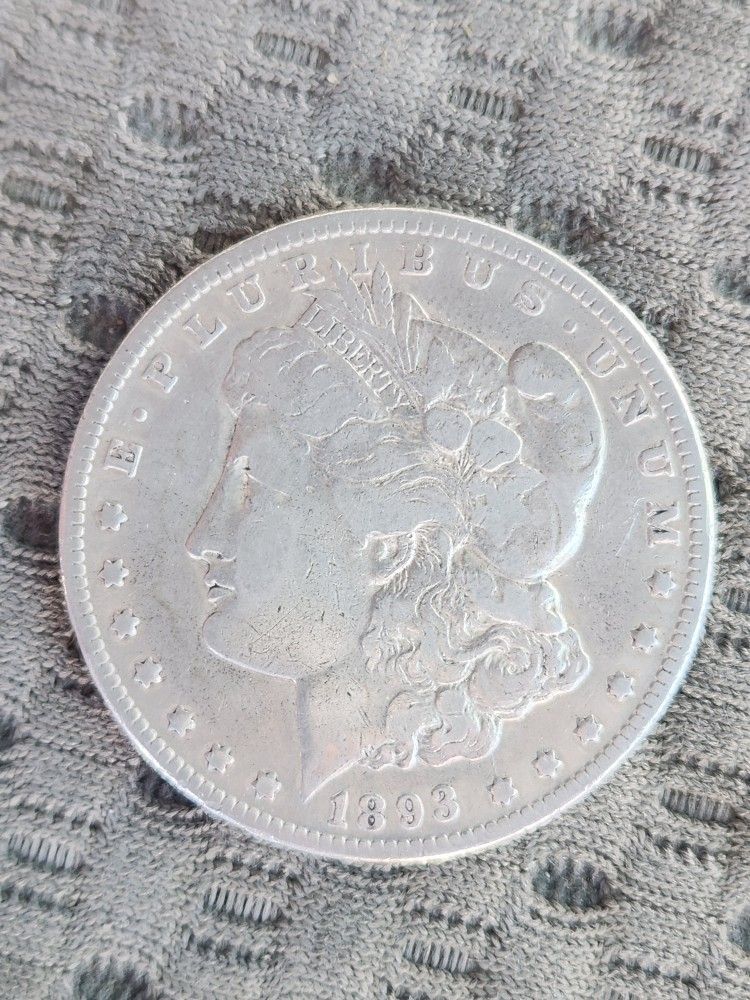 1893p Key Date Morgan Silver Dollar