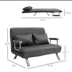 Futon / Convertible Sofa Bed / Pull Out Sleeper Chair / Sofa Cama Doblable