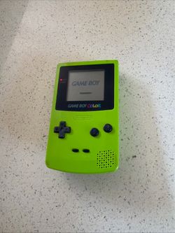 Kiwi Green GameBoy Color Authentic Nintendo GBC Handheld Console MINT CONDITION